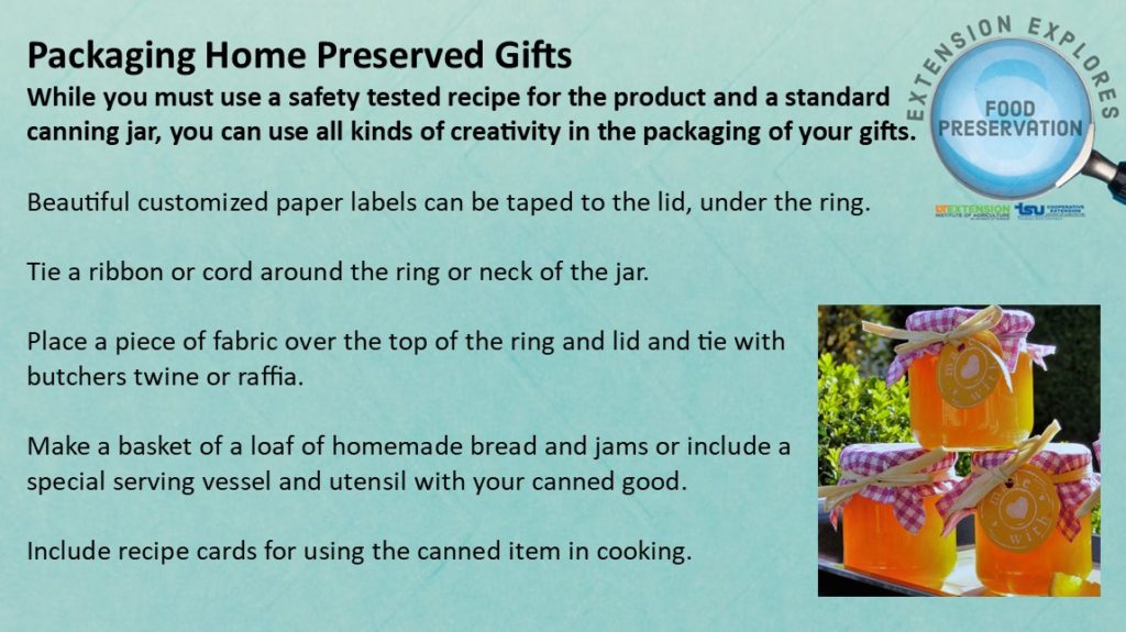 Packaging Ideas for Home Preserved Gifts
